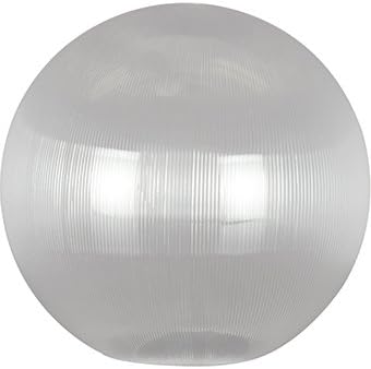 12" Globe Acrylic Neckless Light Shade - Prismatic Clear