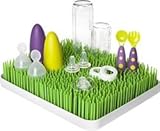 Boon Lawn Countertop Drying Rack, Spring Green/White