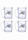Tervis Tumblers - Dolphin - Bottlenose - 17 oz Mugs - set of 4