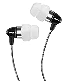 PNY AUD-E-202-BK-A-RB Premium Ultra Light In Ear Headphone with Apple 3-Button Controller, Black