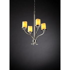 Sonoma 4 Light Nickel Chandelier Candle Shades from Candle Shades