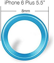 Gista Camera Lens Protective Ring Metal Circle Case Cover for Apple iPhone 6 6S Plus (Blue, Iphone 6Plus/6sPlus)