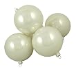 Club Pack of 16 Shiny Platinum White Glass Ball Christmas Ornaments 3.25" (80mm)