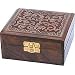 Girls Gift - Wooden Jewelry Boxes Hand Engraved Antiqued Finish Indian Style (wc339)