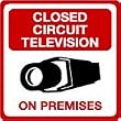 Security Sign - #203 1 Video CCTV Security Surveillance Camera System Warning Sign - Commercial Grade
