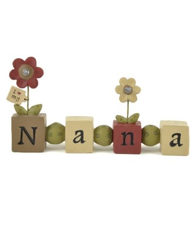 Bead Block Resin Decorative Word Sign (Nana)