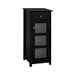 Elegant Home Fashions Chesterfield Collection Floor Cabinet with Cupboard and Drawer, Espresso