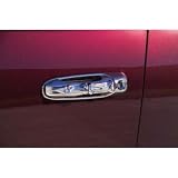 Lund 444202 Door Handle Components - BONE STYLE DESIGNER CHROME TRIM DOOR HANDLES CENTER AND SURROUND