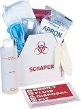 Bloodborne Pathogen Bodily Fluid Hazardous Material Clean up Kit- 16 Pieces