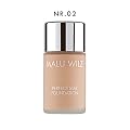 Malu Wilz - Perfect Mat Foundation Nr. 02, mattierendes Fluid Make-Up, Light Toffee Ton, 30ml