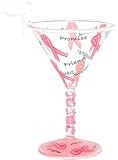 Lolita Martini Christmas Ornament Breast Cancer Ribbon