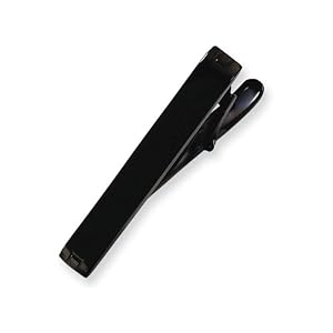 Chisel Stainless Steel Black-plated Tie Clip by