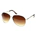 zeroUV - Designer Inspired Large Metal Aviator Sunglasses