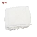 Rosallini Washable Medical Wht Soft Cotton Face Mouth Mask 5 Pcs