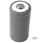 Adorama CR-123 Batteries, 3.0 volt Lithium, Pack of Six.