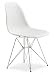 Zuo Modern Furniture Design Spire Dining Chair White Solid Steel 188041