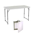 Lifetime Prod. Inc. 4435 4' Fold-in-Half Adjustable Folding Table