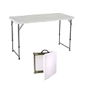 Lifetime Prod. Inc. 4435 4' Fold-in-Half Adjustable Folding Table