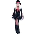 Sexy Ms Dracula Costume Velvet Dress and Choker (Hat and boots not included)