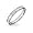 Eve's Addiction Diamond CZ Sterling Silver Stackable Eternity Band, 5