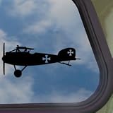 Albatros D3 WWI German Biplane Black Decal Window Sticker 