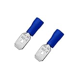 【ノーブランド品】100Pcs MDD2-250　オス 6.3mm絶縁圧着端子　クイック・ディスコネクト　16-14AWG　ワイヤー　圧着端子