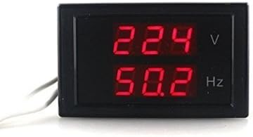 Digital AC Voltmeter AC80-300V Frequency Counter 45.0-65.0 HZ LED Display Voltage Frequency 2 in 1 Meter Tester