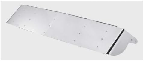 13" Kenworth Stainless Steel Drop Visor - Curved Windshields '96 - '06