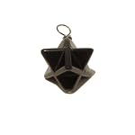 Onyx Pendant 07 Spiritual Black Merkaba Star Crystal Healing Meditation Stone 1.2
