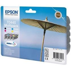 Epson Stylus T0441 T0452/3/ 4 DURABrite Multipack printer original ink inkjet print cartridge SET - 1 x black, yellow, cyan / blue, magenta/ red