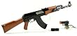 YIKA Spring AK47Y Assault Rifle And Spring Pistol Airsoft Combo, Flashlight, Full Stock Airsoft Gun
