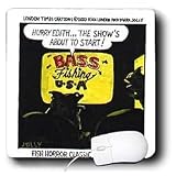 Londons Times Fish Fishing Deep Beneath Cartoons - Fish Horror TV Programming - Mouse Pads