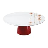 Ciroa Baubles Porcelain Decorated Pedestal Cake Plate, 32 cm