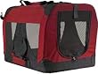 Red Folding Soft Sided Carrier Crate for Pets up to 25 lbs.