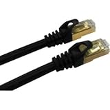 QVS 1ft CAT7 10Gbps S-STP Flexible Molded Patch Cord