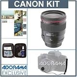 Canon EF 35mm f/1.4L USM AutoFocus Lens Kit,- USA with Tiffen 72mm Photo Essentials Filter Kit, Lens Cap Leash, Professional Lens Cleaning Kit,