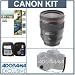Canon EF 35mm f/1.4L USM AutoFocus Lens Kit,- USA with Tiffen 72mm Photo Essentials Filter Kit, Lens Cap Leash, Professional Lens Cleaning Kit,