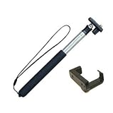 T-200L+TCPH: Extendable Handheld Monopod for Compact Camera w/ Mobile Phone Adapter