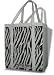 Burban Bags Reusable Shopping Grocery Bags White Zebra