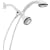 Peerless 76410WH Four-Spray Hand Shower and Shower Head Combo, White
