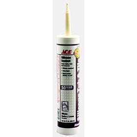 12 each: Ace Tub & Tile Silicone Caulk (08370AC)