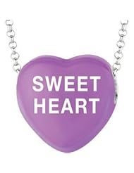 Sweethearts Enamel "Sweet Heart" Heart on 16" Necklace Pendant with Gift Box