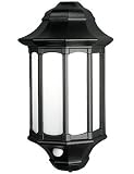 from Elstead Lighting Limited AZURE Half Wall Low Energy Security Light - Black