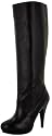 BCBGeneration BCBG Max Azria Michy Womens Leather Platform Knee High Pull On Dress Heels Boots Shoes