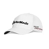 TaylorMade Tour Cage Hat, White, Small/Medium