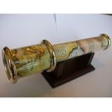 G.W. Schleidt KS135-40B Map Motif Kaleidoscope with Stand