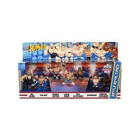  WWE Wrestling Rumblers Exclusive Mini Figure Battle Royal 7Pack Big Show, The Miz, Randy Orton, John Cena, Rey Mysterio, Sheamus Ezekiel Jackson