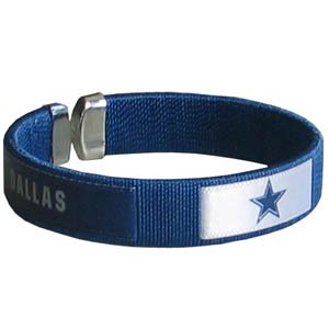 Dallas Cowboys NFL Blue Fan Band Cuff Bracelet