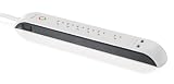 Philips SPP4068A/17 Home Office Surge Protector with 6 Outlets, 1440J, 2-USB Charging Ports