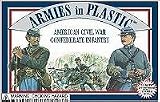 American Civil War Confederate Infantry (20) 1-32 Armies in Plastic